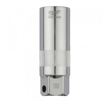 Milwaukee 4932480680 3/8 Dr 18mm Spark Plug Socket