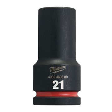 Milwaukee 4932480380 21mm 3/4 Impact Socket Deep-1pc Ne