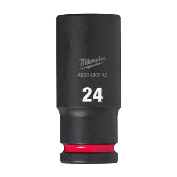 Milwaukee 4932480342 Hex Socket Shw 1/2 Deep 24mm-1pc