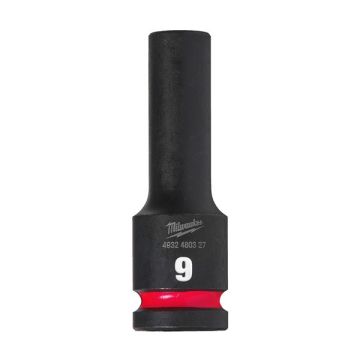 Milwaukee 4932480327 Hex Socket Shw 1/2 Deep 9mm-1pc