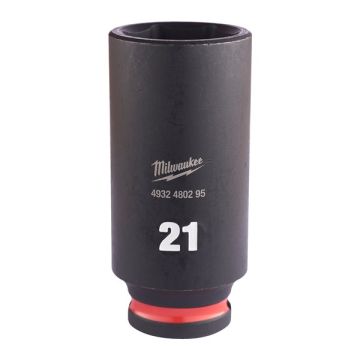 Milwaukee 4932480295 21mm 3/8 Impact Socket Deep-1pc Ne