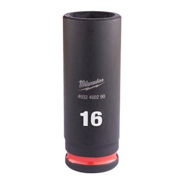 Milwaukee 4932480290 16mm 3/8 Impact Socket Deep-1pc Ne