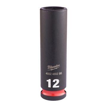 Milwaukee 4932480286 12mm 3/8 Impact Socket Deep-1pc Ne