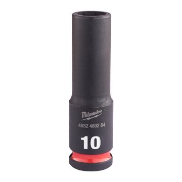 Milwaukee 4932480284 10mm 3/8 Impact Socket Deep-1pc Ne