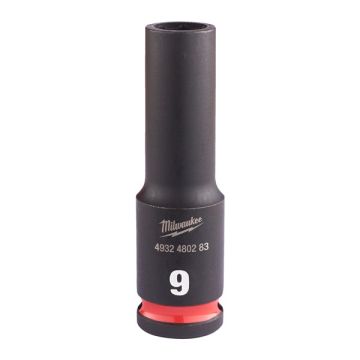 Milwaukee 4932480283 9mm 3/8 Impact Socket Deep-1pc New