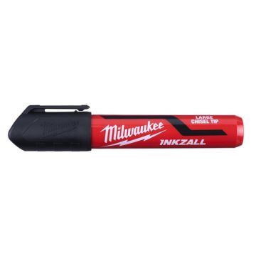 Milwaukee 4932471555 Inkzall Black L Chisel Tip Marker