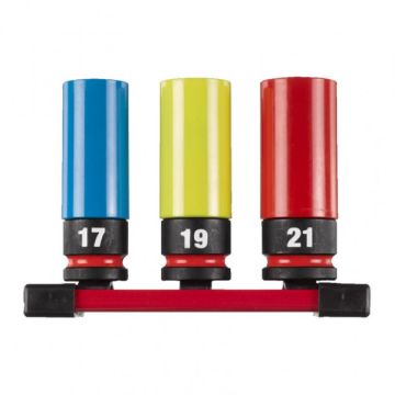 Milwaukee 4932493370 SHOCKWAVE™ Hex Socket 1/2in. Auto Set-3pc