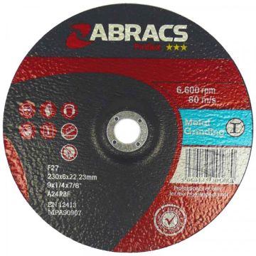 ABRACS Proflex DPC Grinding Disc 230 x 6.0 x 22mm PK 10 WGP170
