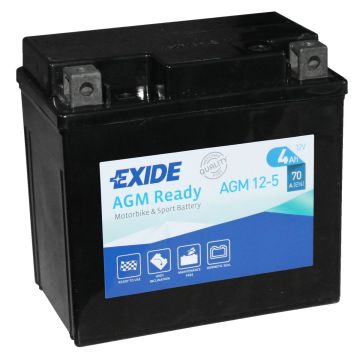 Exide AGM12-5 AGM Motorcycle Battery