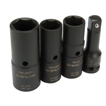 Carlyle 1/2in Dr Deep Thin Wall Flip Socket Set 61-5711