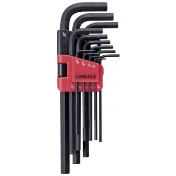 Carlyle 13 Pc Long Hex Key Set Sae HKLS13