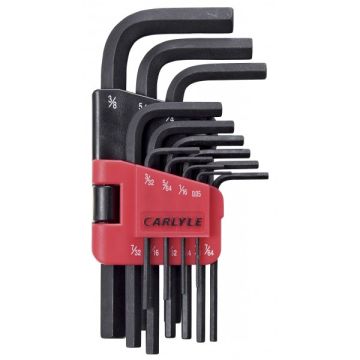 Carlyle 13 Pc Short Hex Key Set Sae HKSS13