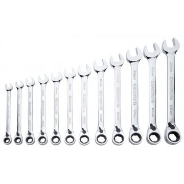 Carlyle 12 Piece Rev Ratcheting Wrench Set 15 Stnd RWR612M