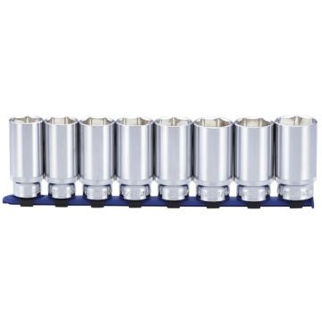 Carlyle 8 Pc 1/2in Dr 6 Pt Deep Socket Set Metric SSD12008M