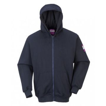 Portwest FR81NARL Fr Zip Front Hooded Sweatshirt l