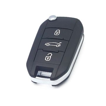 Autowave AUTRK0202 3 Button Flip Remote Ida4 Peugeot