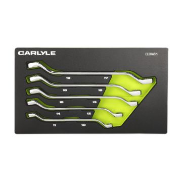 Carlyle CLBOW5M 5pc Off Set Long Box Wrench Mtr