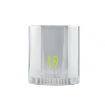 Carlyle CS12019M 1/2DR 19MM 6PT CHROME SOCKET