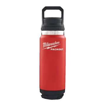 Milwaukee 4932493465 Packout Bottle 710ml Chug Red Lid