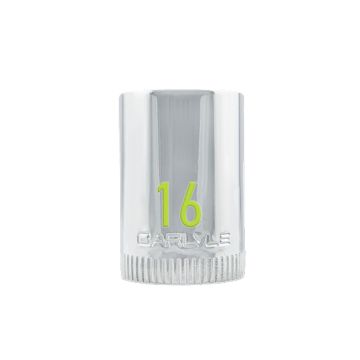 Carlyle CS38116M 3/8DR 16MM 12PT CHROME SOCKET