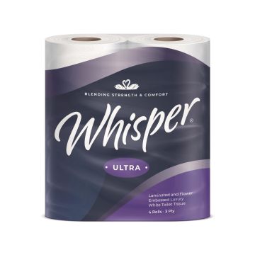 Whisper TLULTRA3 3ply Luxury Toilet Roll