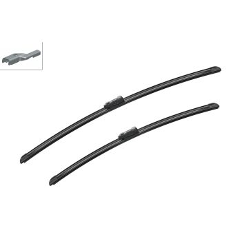 Bosch 3397007224 2x Wiper Blades (Pair) Flat / Aero type