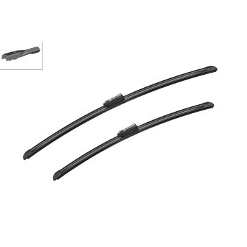 Bosch 3397007298 2x Wiper Blades (Pair) Flat / Aero type
