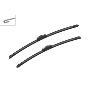Bosch 3397118997 2x Wiper Blades (Pair) Flat / Aero type
