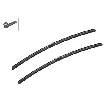 Bosch 3397118949 2x Wiper Blades (Pair) Flat / Aero type