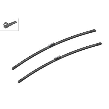 Bosch 3397118950 2x Wiper Blades (Pair) Flat / Aero type