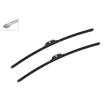 Bosch 3397009016 2x Wiper Blades (Pair) Flat / Aero type