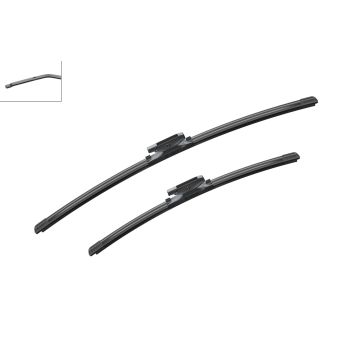 Bosch 3397007182 2x Wiper Blades (Pair) Flat / Aero type