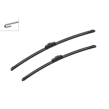 Bosch 3397118991 2x Wiper Blades (Pair) Flat / Aero type
