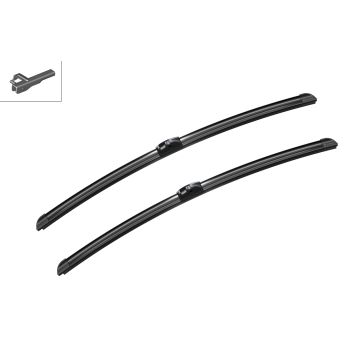 Bosch 3397009054 2x Wiper Blades (Pair) Flat / Aero type