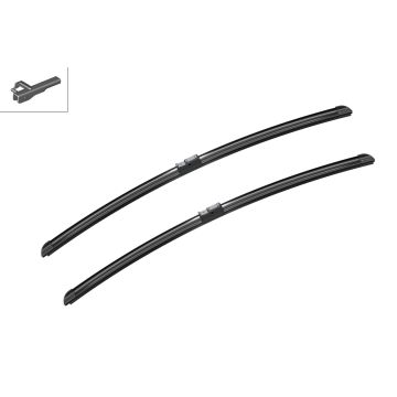 Bosch 3397118947 2x Wiper Blades (Pair) Flat / Aero type
