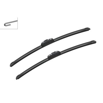Bosch 3397118992 2x Wiper Blades (Pair) Flat / Aero type