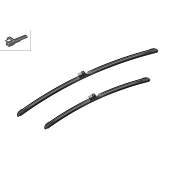 Bosch 3397007453 2x Wiper Blades (Pair) Flat / Aero type