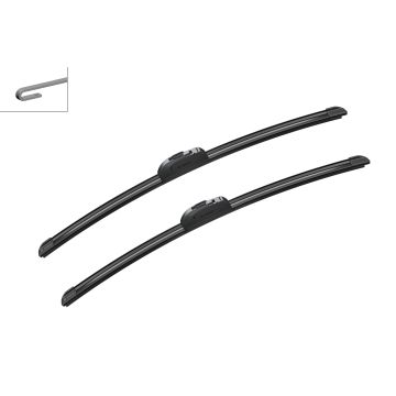 Bosch 3397118903 2x Wiper Blades (Pair) Flat / Aero type