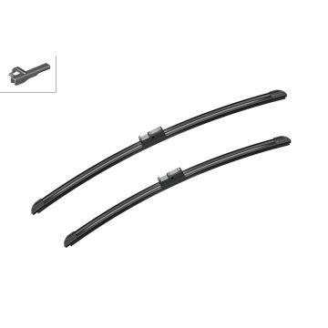 Bosch 3397118928 2x Wiper Blades (Pair) Flat / Aero type
