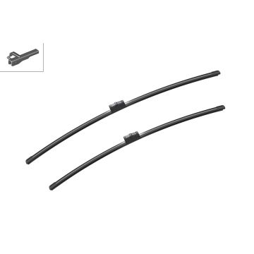 Bosch 3397118964 2x Wiper Blades (Pair) Flat / Aero type