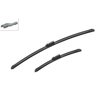 Bosch 3397007300 2x Wiper Blades (Pair) Flat / Aero type