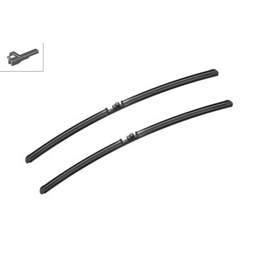 Bosch 3397118943 2x Wiper Blades (Pair) Flat / Aero type