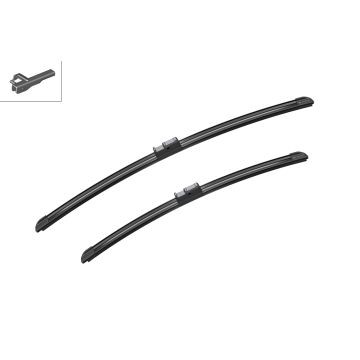 Bosch 3397118932 2x Wiper Blades (Pair) Flat / Aero type