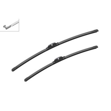 Bosch 3397118957 2x Wiper Blades (Pair) Flat / Aero type