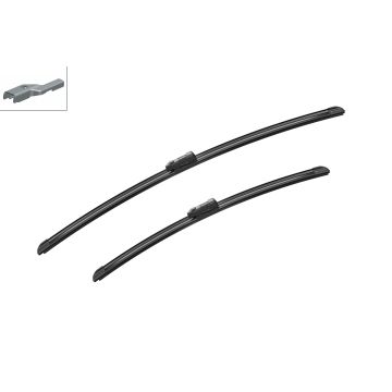 Bosch 3397007089 2x Wiper Blades (Pair) Flat / Aero type