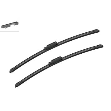 Bosch 3397009017 2x Wiper Blades (Pair) Flat / Aero type