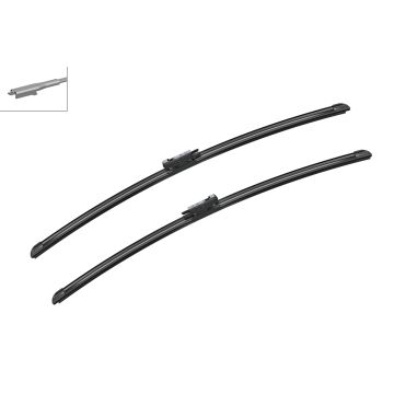 Bosch 3397007099 2x Wiper Blades (Pair) Flat / Aero type