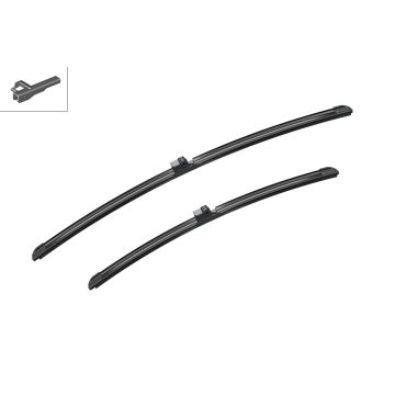 Bosch 3397007073 2x Wiper Blades (Pair) Flat / Aero type