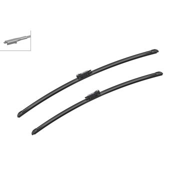 Bosch 3397007100 2x Wiper Blades (Pair) Flat / Aero type