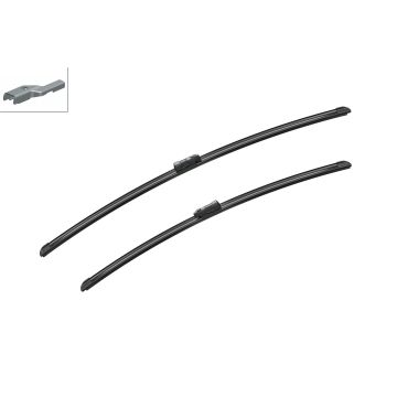 Bosch 3397007120 2x Wiper Blades (Pair) Flat / Aero type